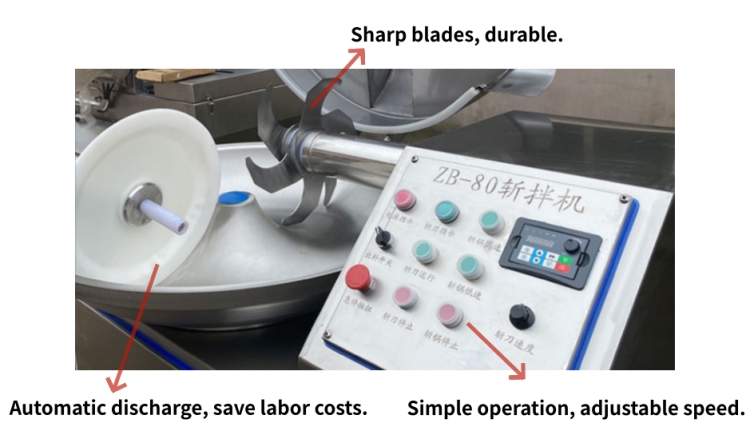 Commercial Meat Bowl Chopping Machine For Large-Scale Production 380V