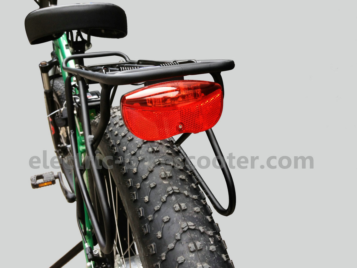 9 Speed Electric Beach Cruiser Bikes With Rear Carrier Lights MTB Suspension Fork