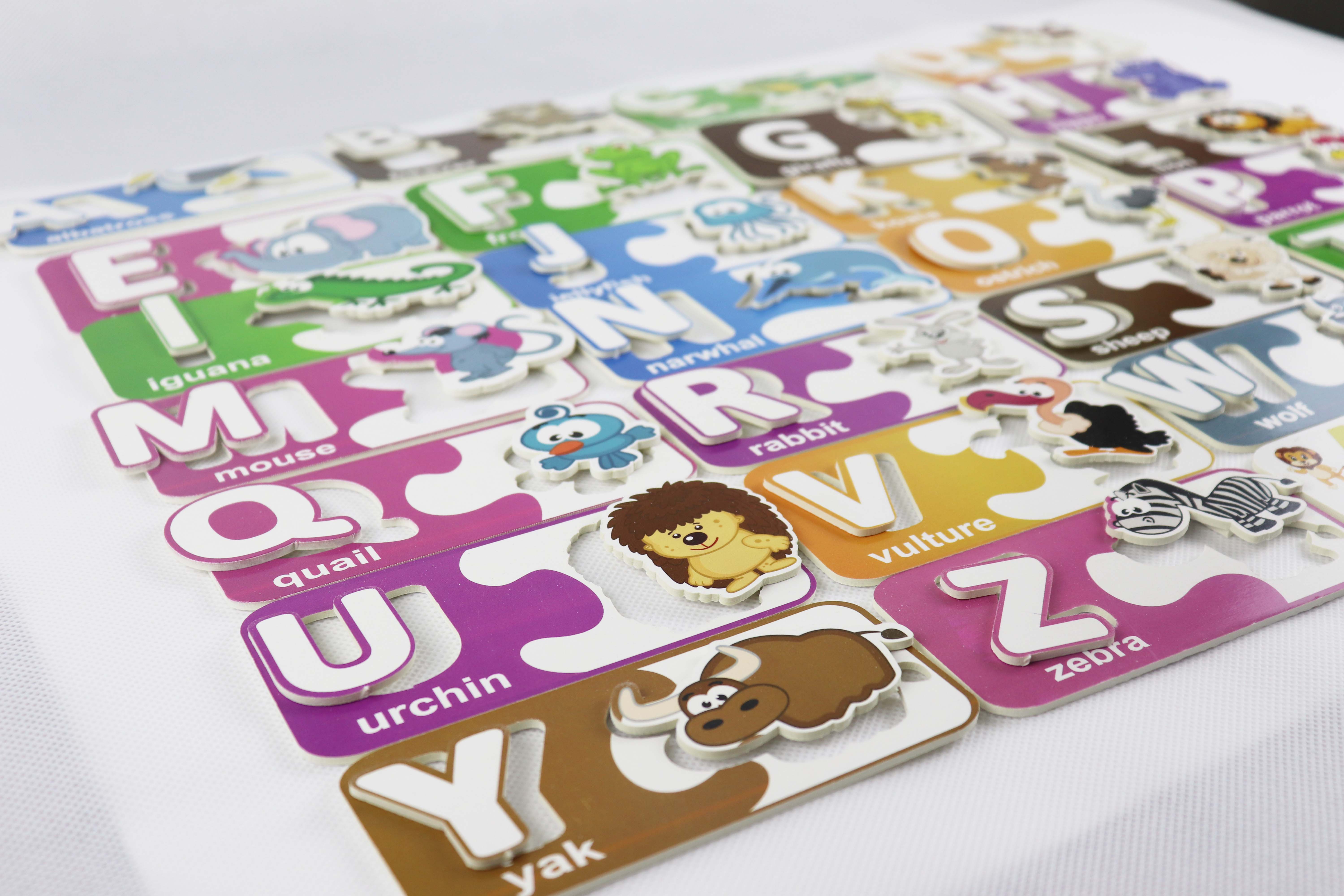 ROHS Paper Jigsaw Puzzle Animal Alphabet Abc Matching Cards