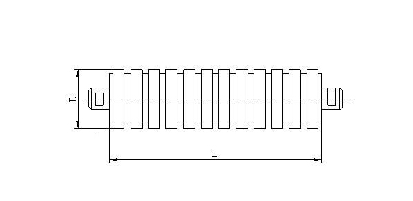 10KG Red Standard Steel Belt Conveyor Rollers for Mining Conveyor