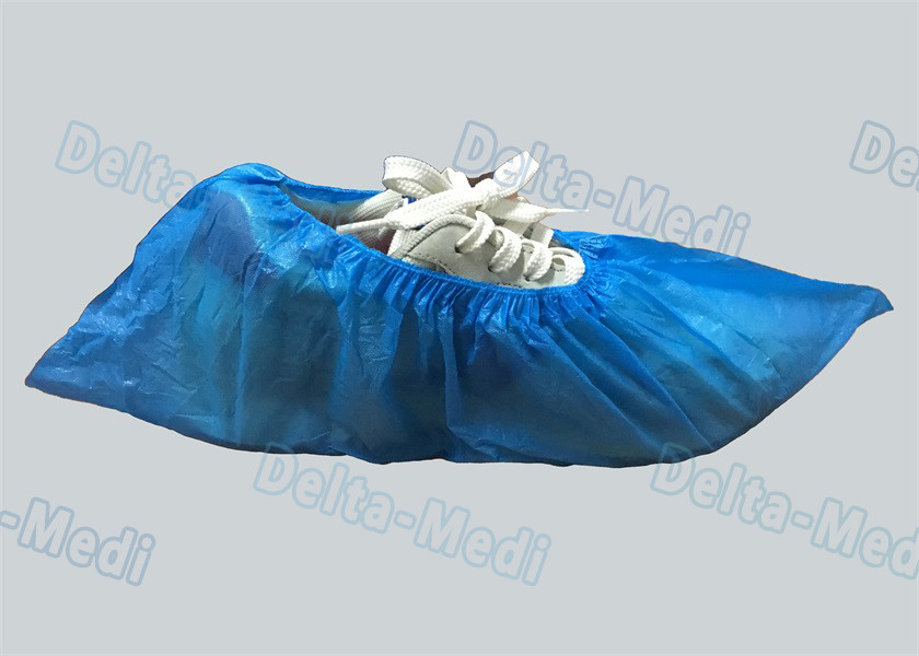 Personal Care Breathable Disposable Surgical Shoe Covers CPE / PE Material