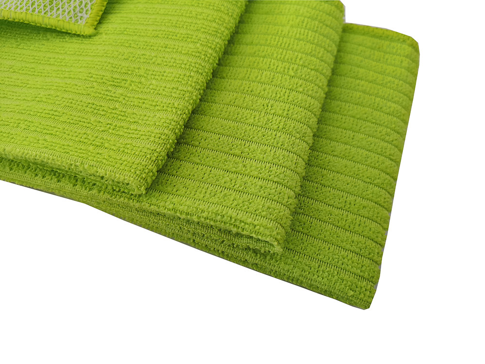 Household Microfiber Cleaning Cloth Dish Wash Cloth Knitted Microfiber Cloth