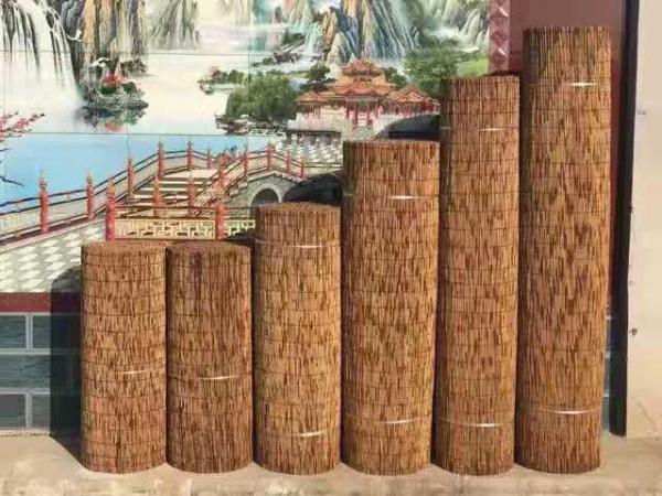 ECO Friendly Decoration Panels Privacy Carbonized Natural Reed Outdoor Garden
