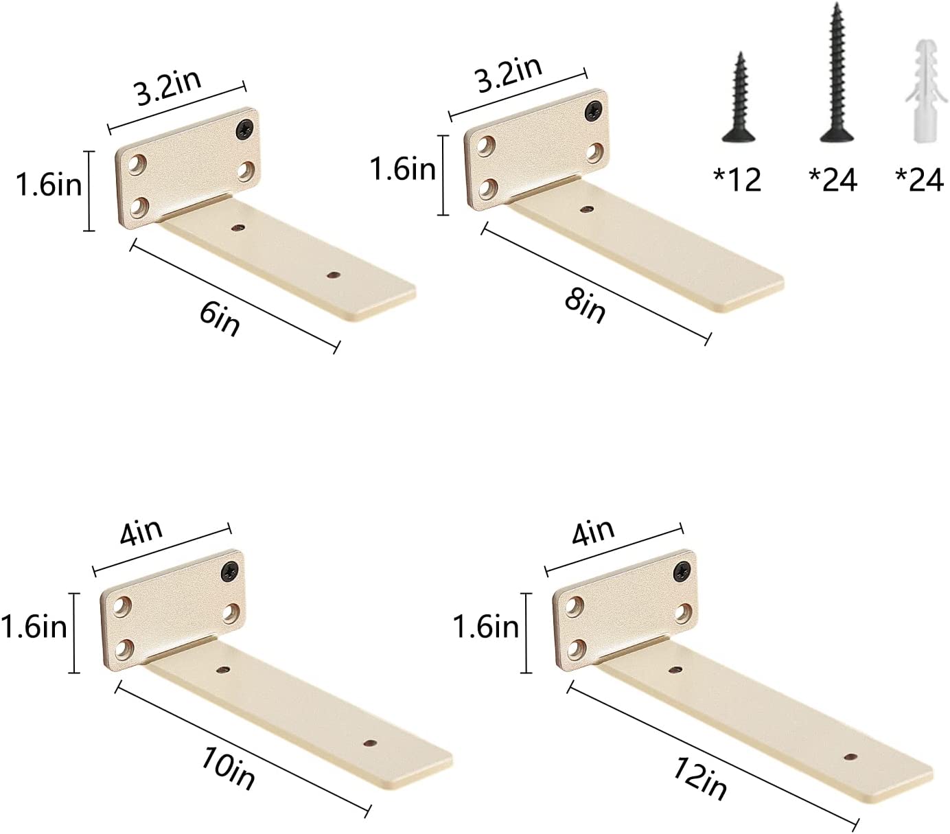 Heavy Duty 1/5 Inch Thick L Bracket For Shelves Shelf Bracket Hardware