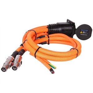 China Length 2000mm Custom Wire Harness Cable With DC Charging Socket on sale