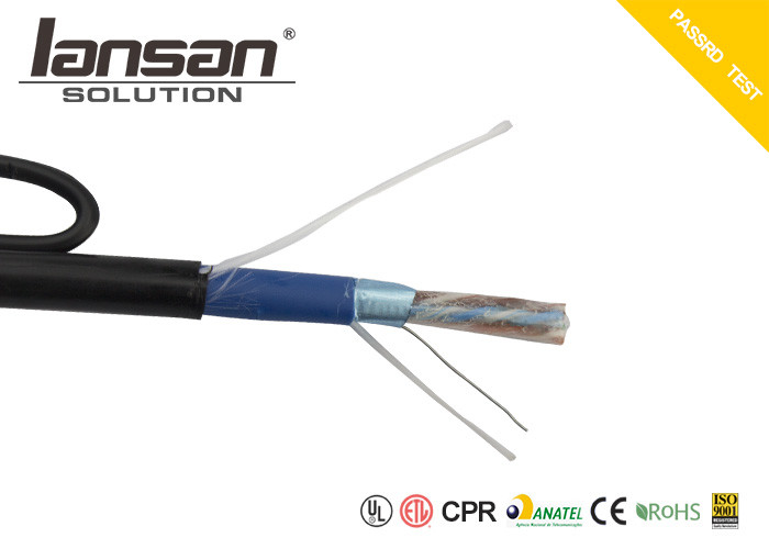24AWG Cat5e Lan Cable PVC PE UTP FTP CPR With Messenger Jelly