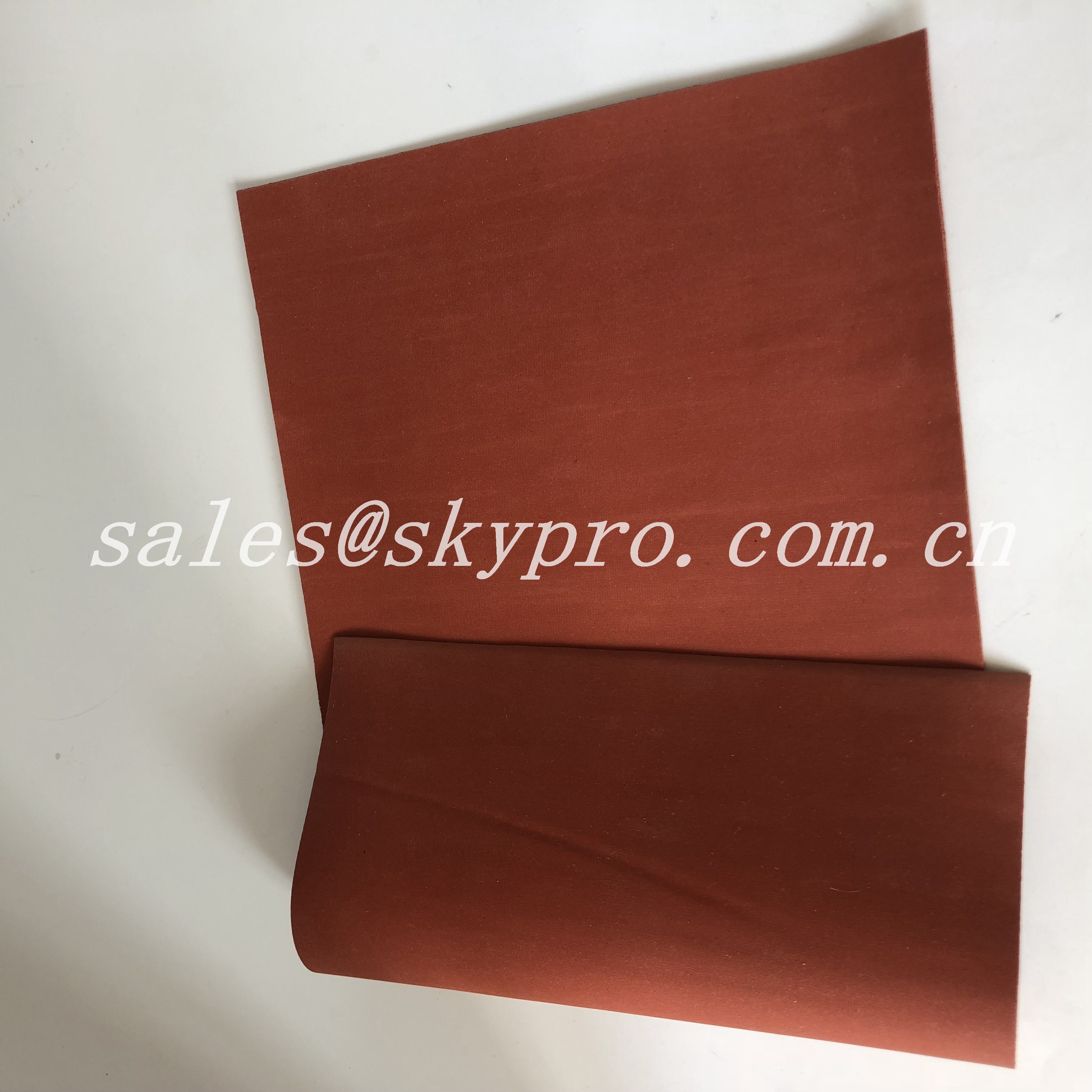 Soft High Elastic Silicone Sponge Foam Neoprene Rubber Sheet Gray / Red