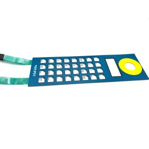Texture Mylar Side Membrane Keypad With Led With Molex 2.54MM Pitch