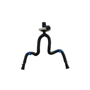 AA4C garage equipments auto repair Vehicle Exhaust Extraction System Wall Installed with dual pipes trolley