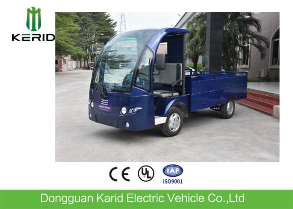 48V DC Motor 2 Seats Electric Carry Van Utility Cart With Stainless Steel Cargo