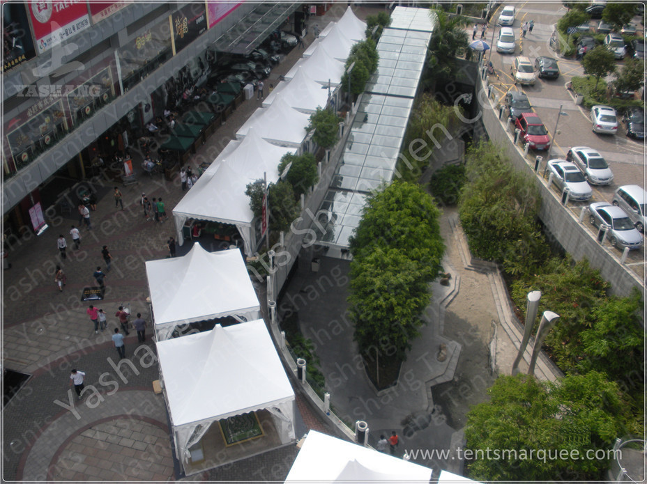 White Square 5X5 M High Peak Tents Booth , High Peak Marquees Eco Friendly