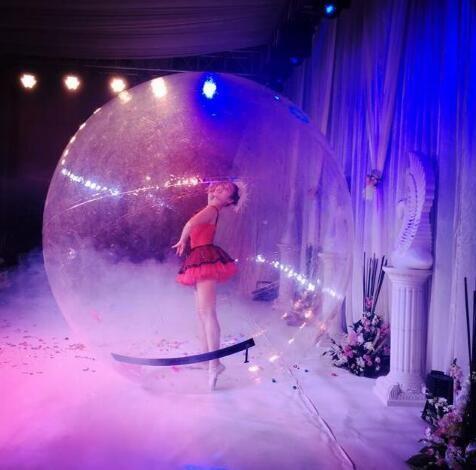 2.5 M Diameter Transparent Giant Balloon Advertising Decoration Performance