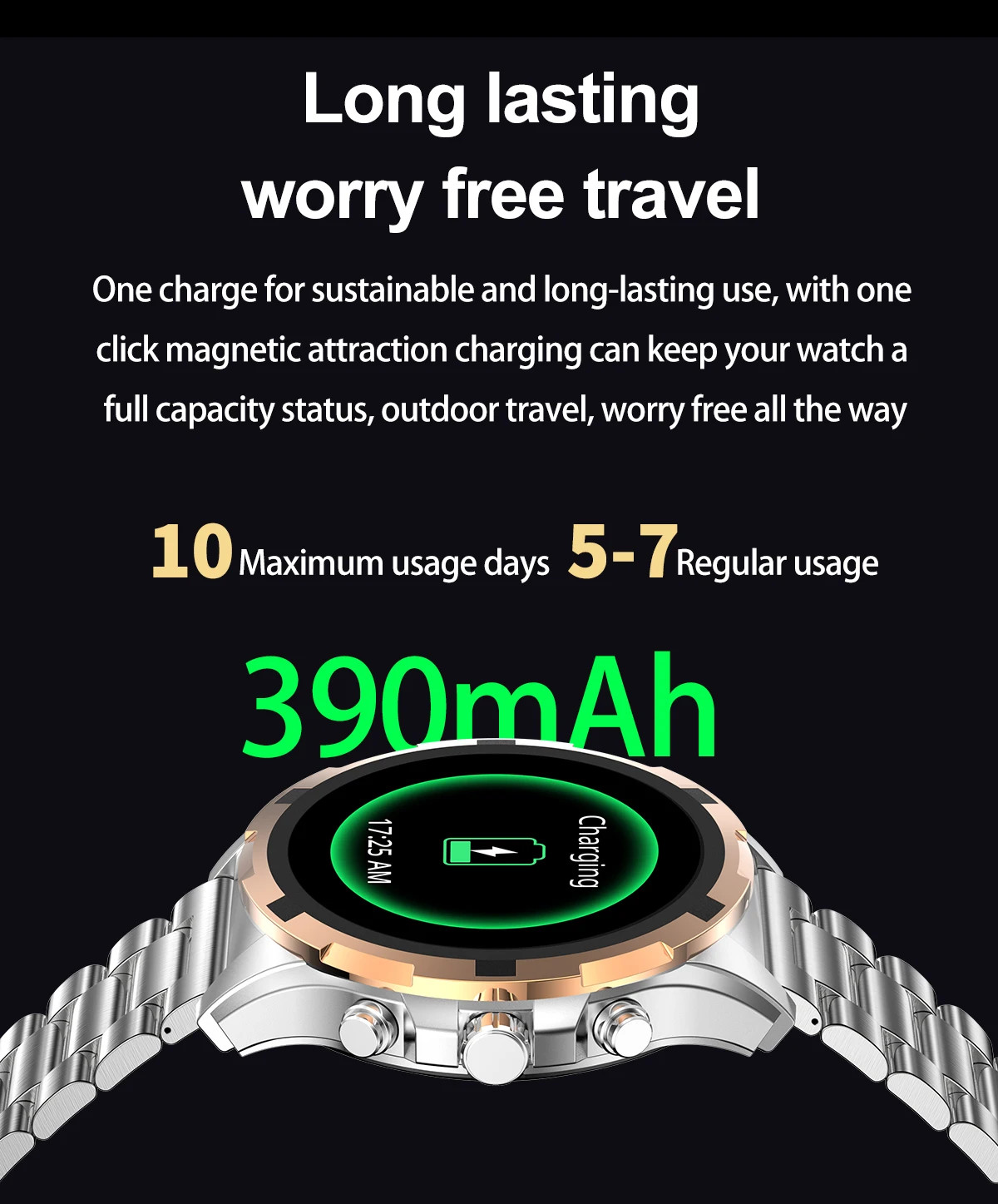 HK98 Amoled Screen Full Touch Sport Fitness Watches IP67 Waterproof Android IOS Watch For Men