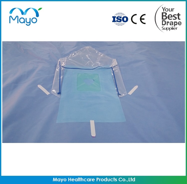 Green Surgery Craniotomy Drape Pack with Fluid Collection Pouch