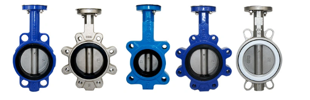 Manual Handle CI Body Material Stop Structure Butterfly Valve with Pneumatic Actuator