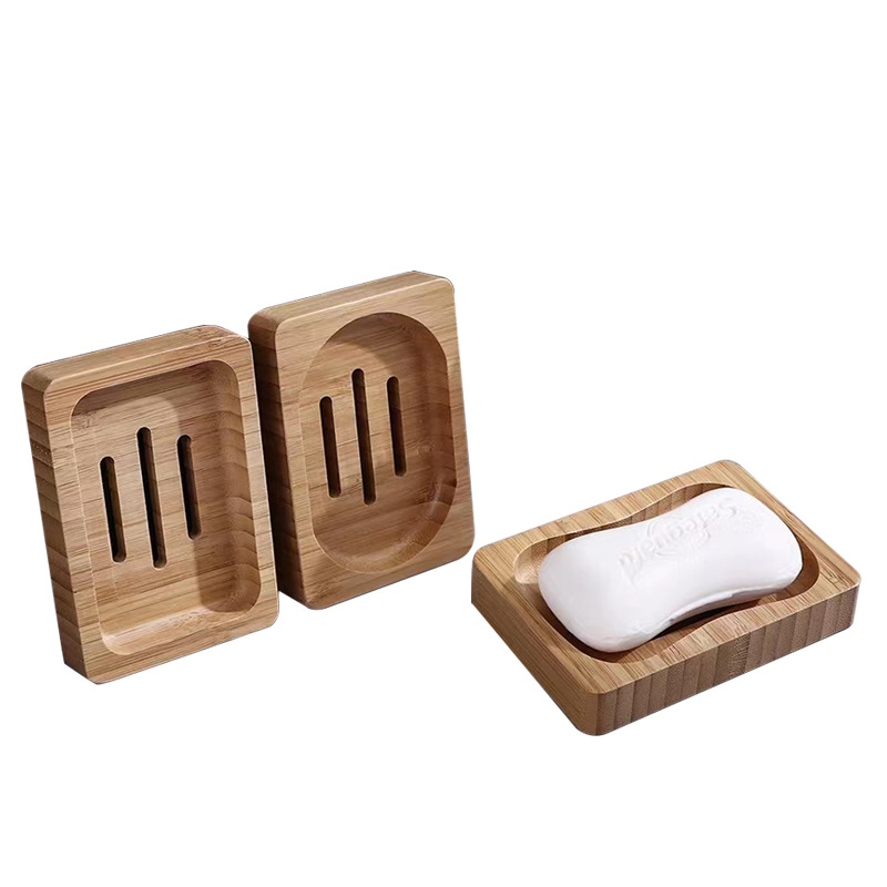Varnished Bathroom Items Bamboo Soap Dish Bathroom Kitchen Shower Soap Saver