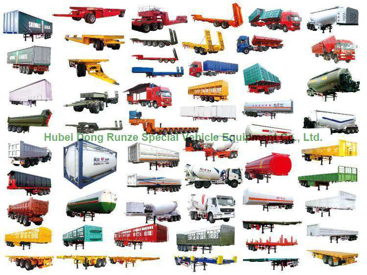 Heavy Duty Dumper Semi Trailer Truck for 3 Axles U shape Hydraulic dump Tipper Trailer 45 - 50 Ton