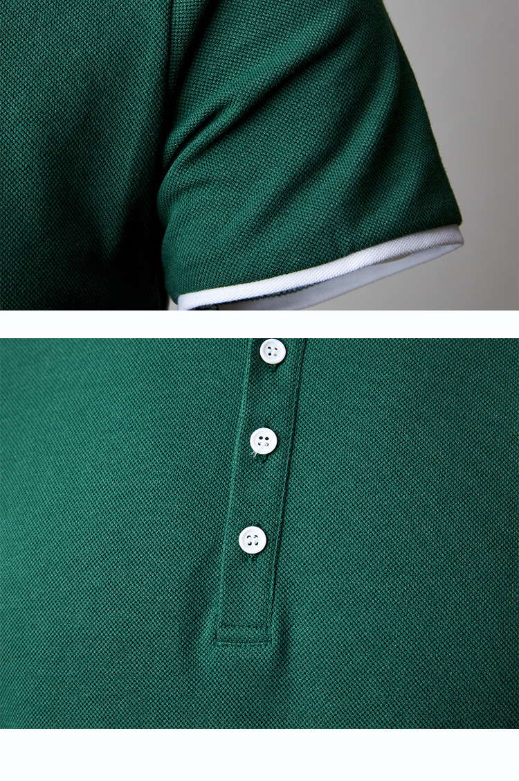 Customized Cotton Polyester Polo Shirts for Casual Daily Life Knitted Fabric Design
