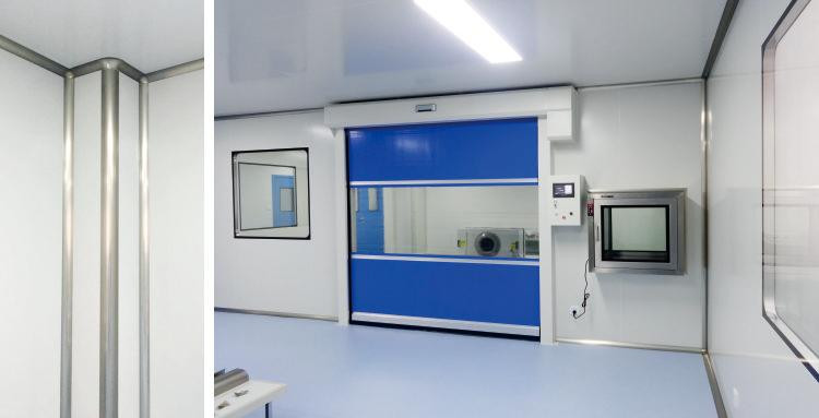 ESD Walls ISO Class 7 Hardwall Clean Room Modular Plexiglass Sandwich Panel