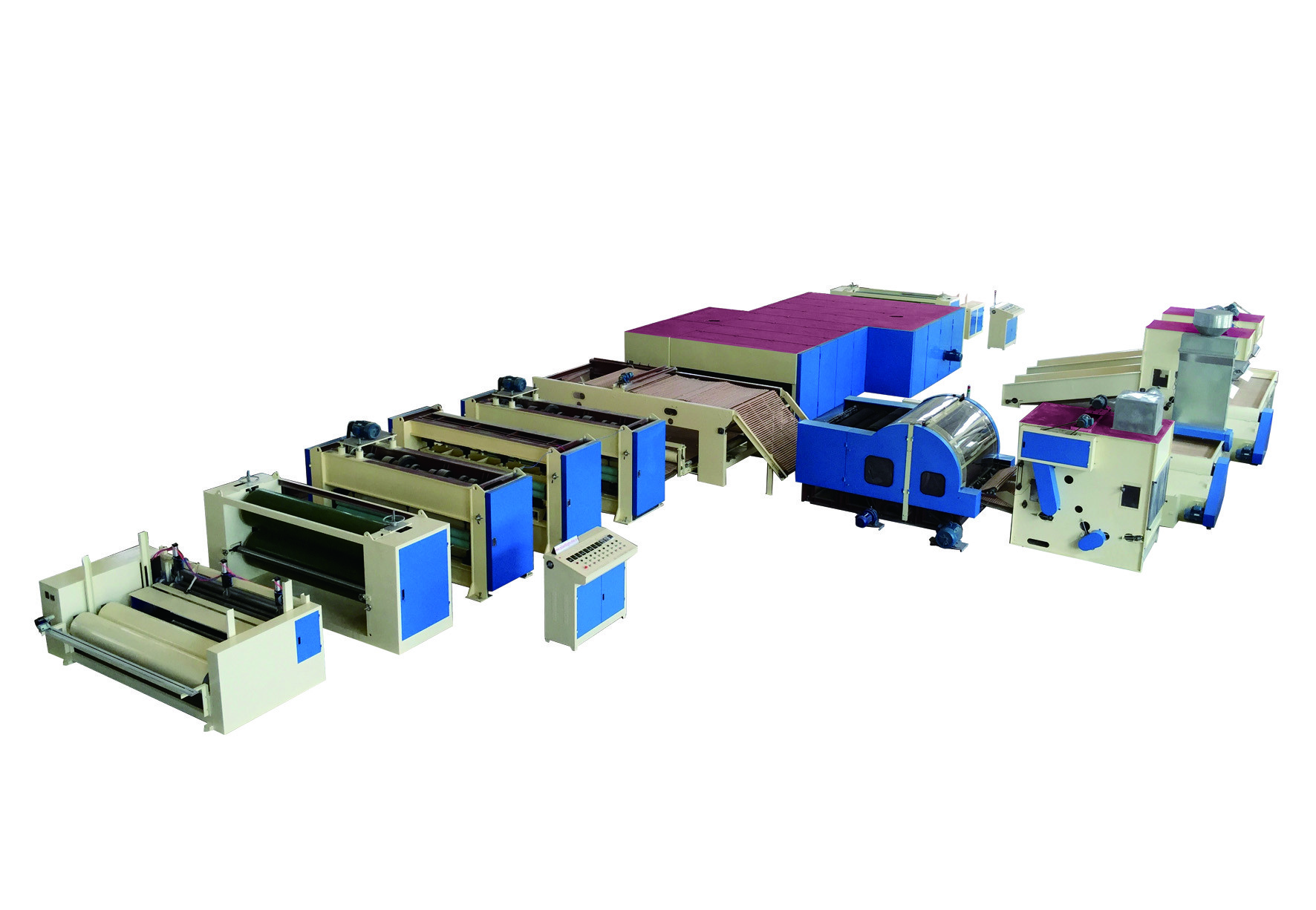 Carpet Felt Synthetic Leather Substrate Needle Punching Production Line