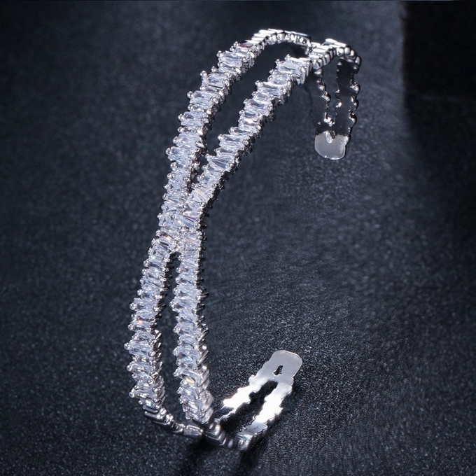 Various Shaped Bracelet Geometric Bezel Cubic Zirconia AAAA CZ Tennis Bracelet Classic Fashion Women Bangle Jewelry