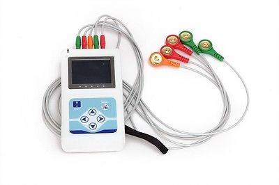 OLED Display TLC9803 Portable Patient Monitor 3 Channel Dynamic ECG Holter PC