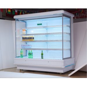 Fan Cooling Remote System Multideck Open Display Chiller For Supermarket