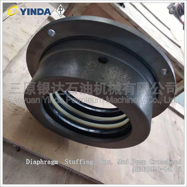 Drill Rig Mud Pump Crosshead Diaphragm Stuffing Box HH11309.04.005.107 Haihua F1600