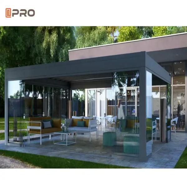 Rodent Proof Modern Aluminum Pergola Luxury Garden Gazebo Pavilion Opening
