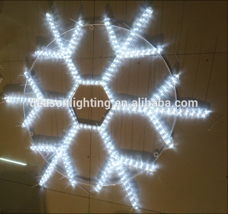 led christmas snowflake rope light