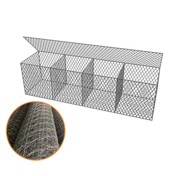 Manufacture Galvanized Hexagonal Gabion Box Basket Wire Mesh Stone Cage For