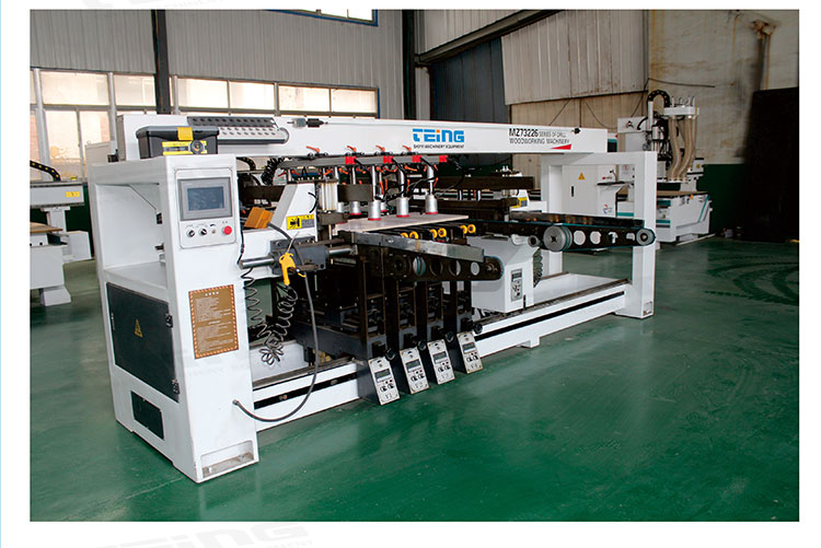 6 Row Wood Row Drilling Machine for Precise and Fast Hole Drill 380V or Customization