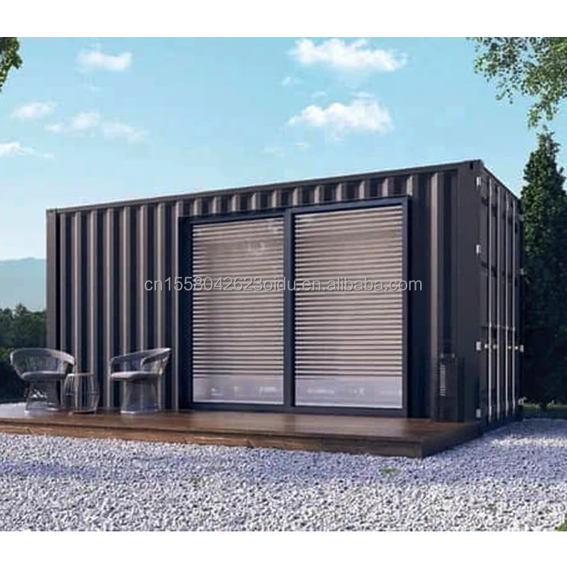 Galvanized Steel Bending Prefab Container Workers Dormitory with 50/75/100mm Wave Sandwich Panel Wall