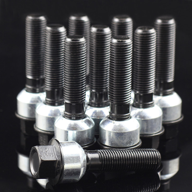 OEM 35mm 12.9 PORSCHE Lug Nuts For Black Finish Shank