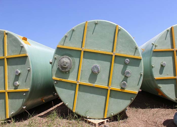 8000 Gallon Water Reservoir FRP Storage Tank Antiseptic Round Vertical