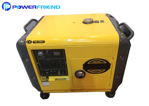 Residential Small Diesel Generators / Portable Silent Generator 5kw 6kw with Air