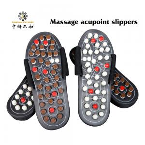  Non Slip 10.43 Inch Acupoint Reflexology Sandals , Acupressure Massage Slippers Manufactures