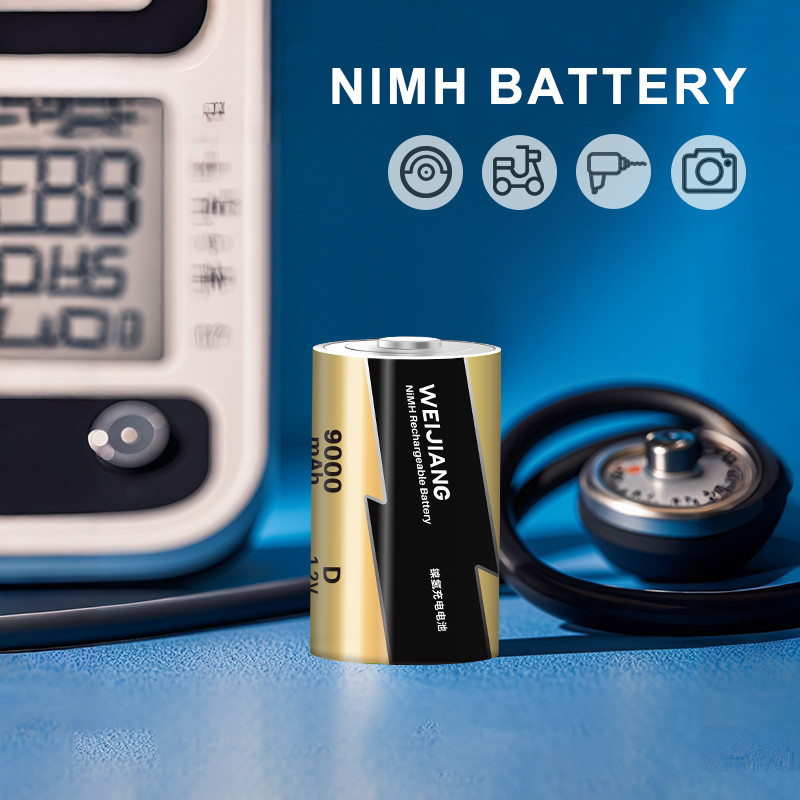 Professional OEM Supplier LR20 Rechargeable Batteries 1.2v D Size 9000mAh nimh Battery For Flashlights Electric Toys