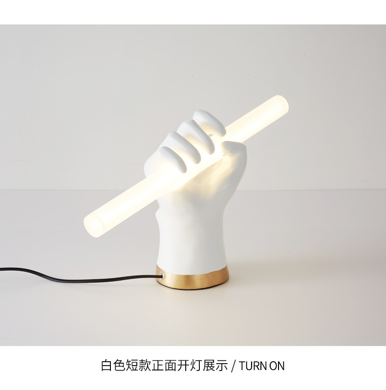 Modern Minimalist Wall Lighting Handshake Sculpture Bedroom Bedside Fist Hand Long Wall Light(WH-OR-249)