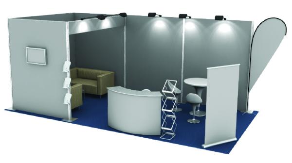Popular portable outdoor tension fabric trade show booth/exhibition booth