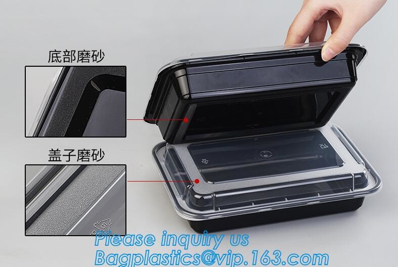 Meal Prep Containers Free Sample Bento Lunch Box Biodegradable Food Container Plastic Wheat Straw Lunch Box bagplastics
