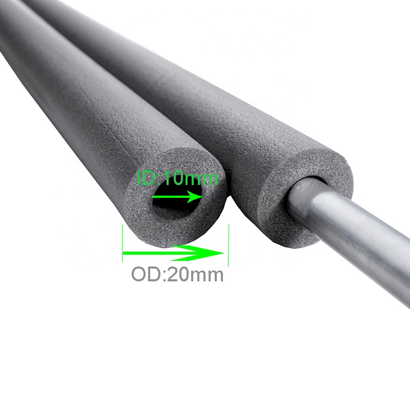 Rubber Pipe Insulation Lagging Foam 2M Self Sealing 15mm 22mm 35mm 42mm Customized