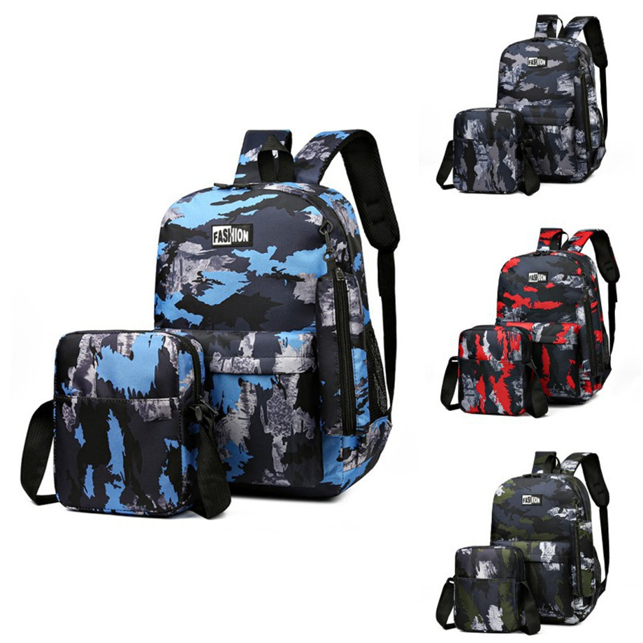 Digital Prints Men's Commuting Backpack Simple Fashion Trendy Middle School Travel Notebook Bag