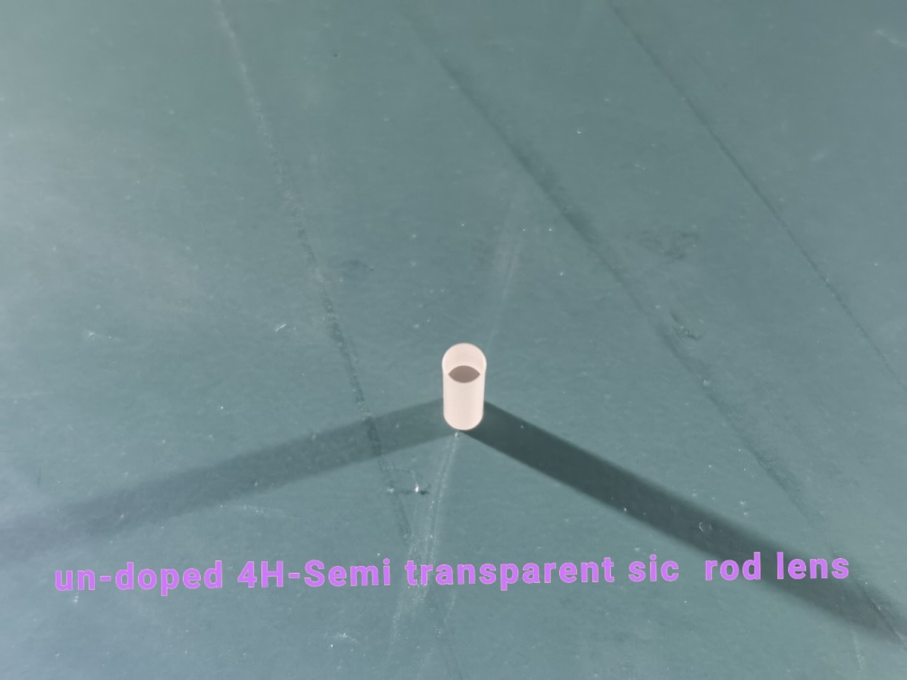 Polished Undoped 4h Semi Sic Single Crystal Rod Lens high purity