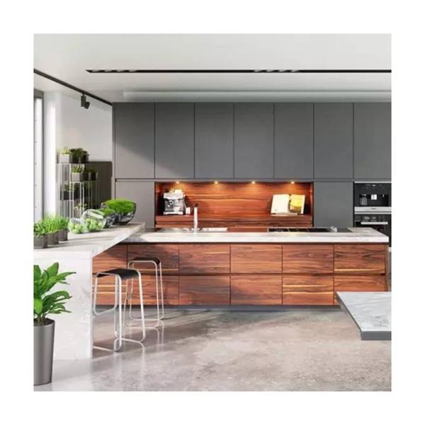 Waterproof Gray YALIG Glass Panels Handles for Kitchen Cabinet Replacement