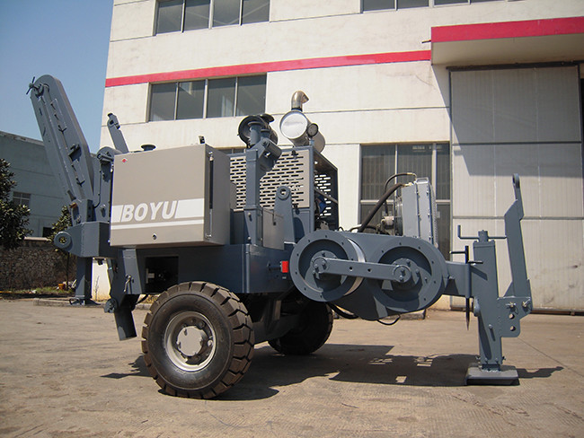 Max Intermittent Pull 60kN 450mm Hydraulic Pulling Machine for Overhead Line Pulling Pilot Rope