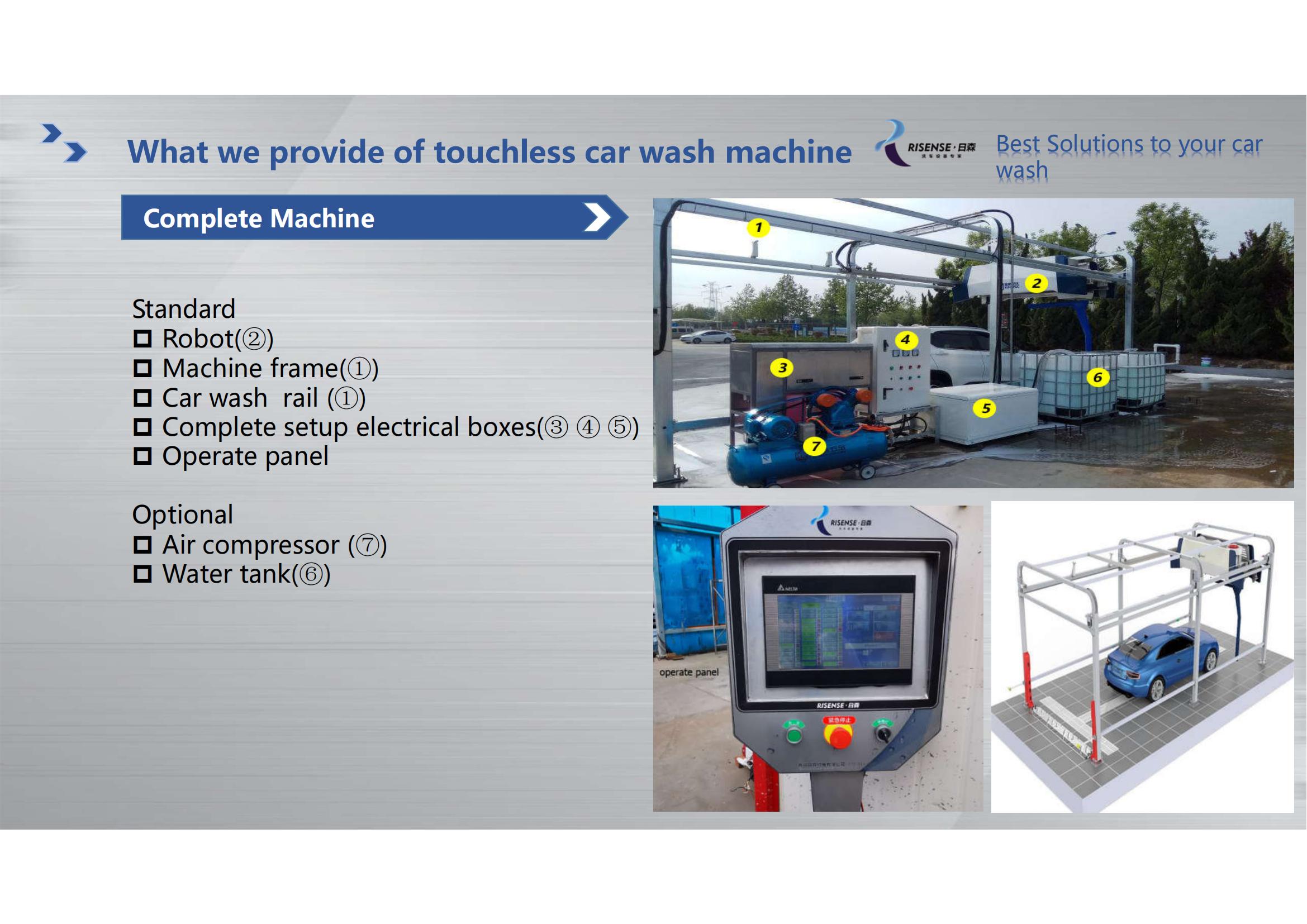 360 Touchless Car Wash Equipment with 42kw Output Power and Wiping-free Spraying System
