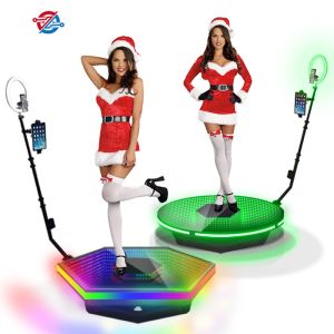 Metal Platform 360 Rotating Photo Booth With Remote Controller