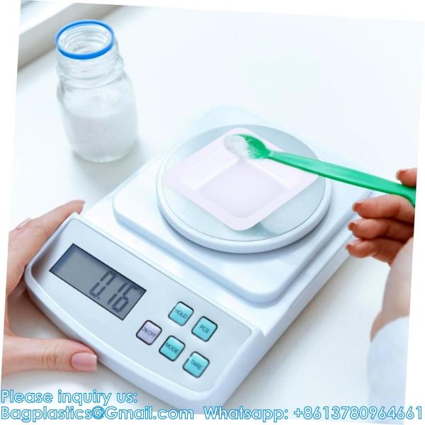 Weighing Pan Plates Disposable Square Tray Plastic Pallet Small Weigh Boats
