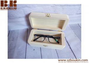 Natural Wood box eyeglasses case sunglasses case Unfinished wooden box glasses eco friendly